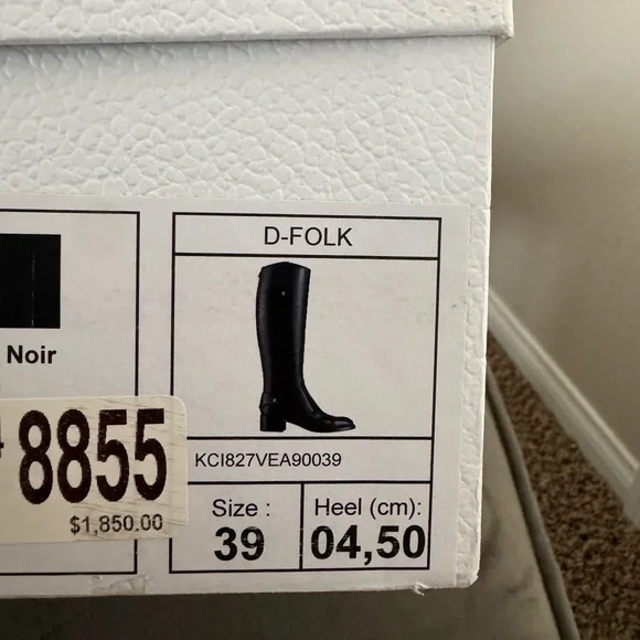 SOLD **Dior calfskin pony-style knee boots - Picture 8 of 13